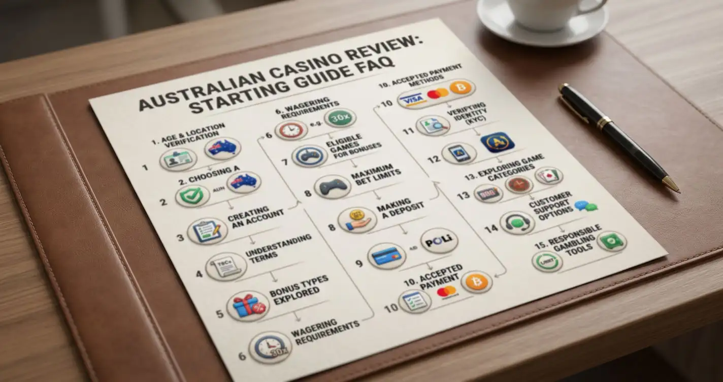 Editorial checklist representing fifteen questions to resolve before considering Wonaco in Australia