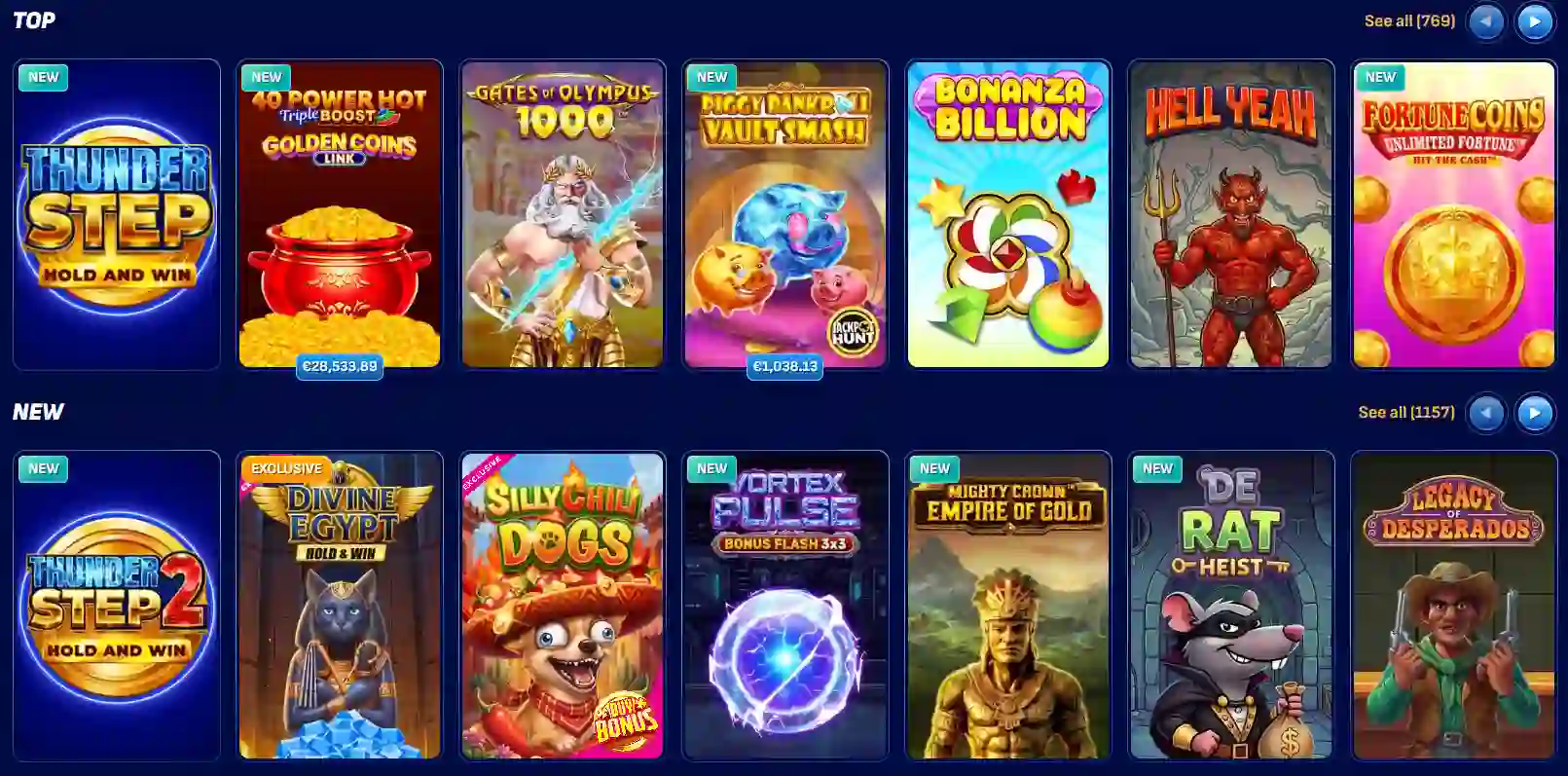 Wonaco AU Pokies page showing pokie categories and discovery filters
